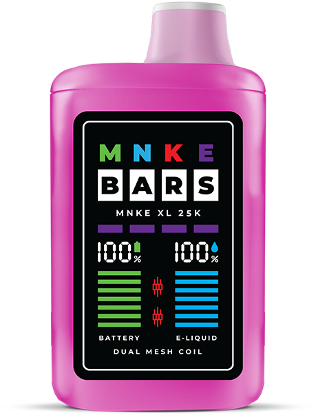 Strawberry B-Pop by MNKE 25000 - 723 Vapor