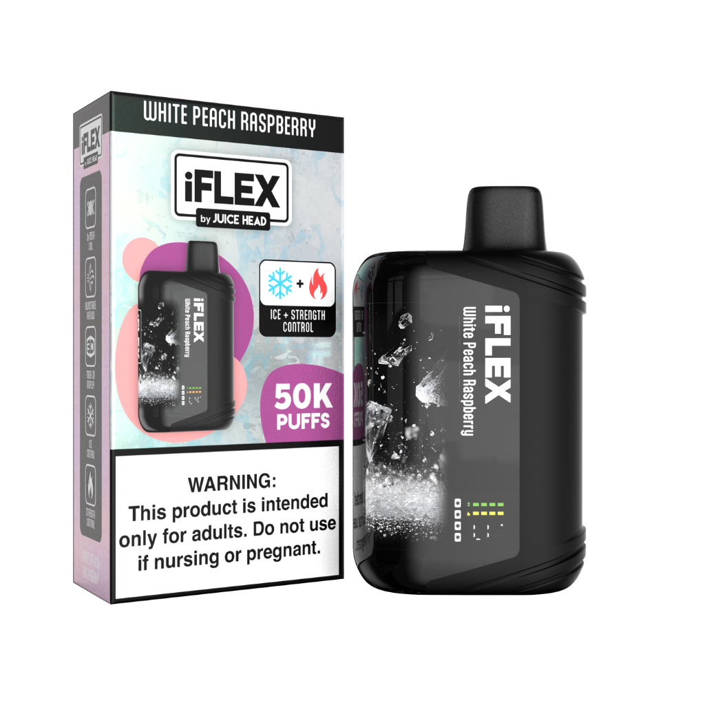 Juice Head iFlex White Peach Raspberry 50K 50000 Puffs Disposable