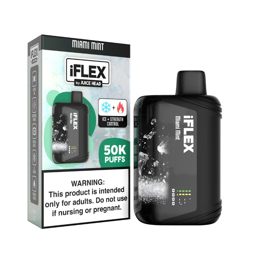 Juice Head iFlex Miami Mint 50K 50000 Puffs Disposable - 723 Vapor Juice Head iFlex Miami Mint 50K 50000 Puffs Disposable - 723 Vapor