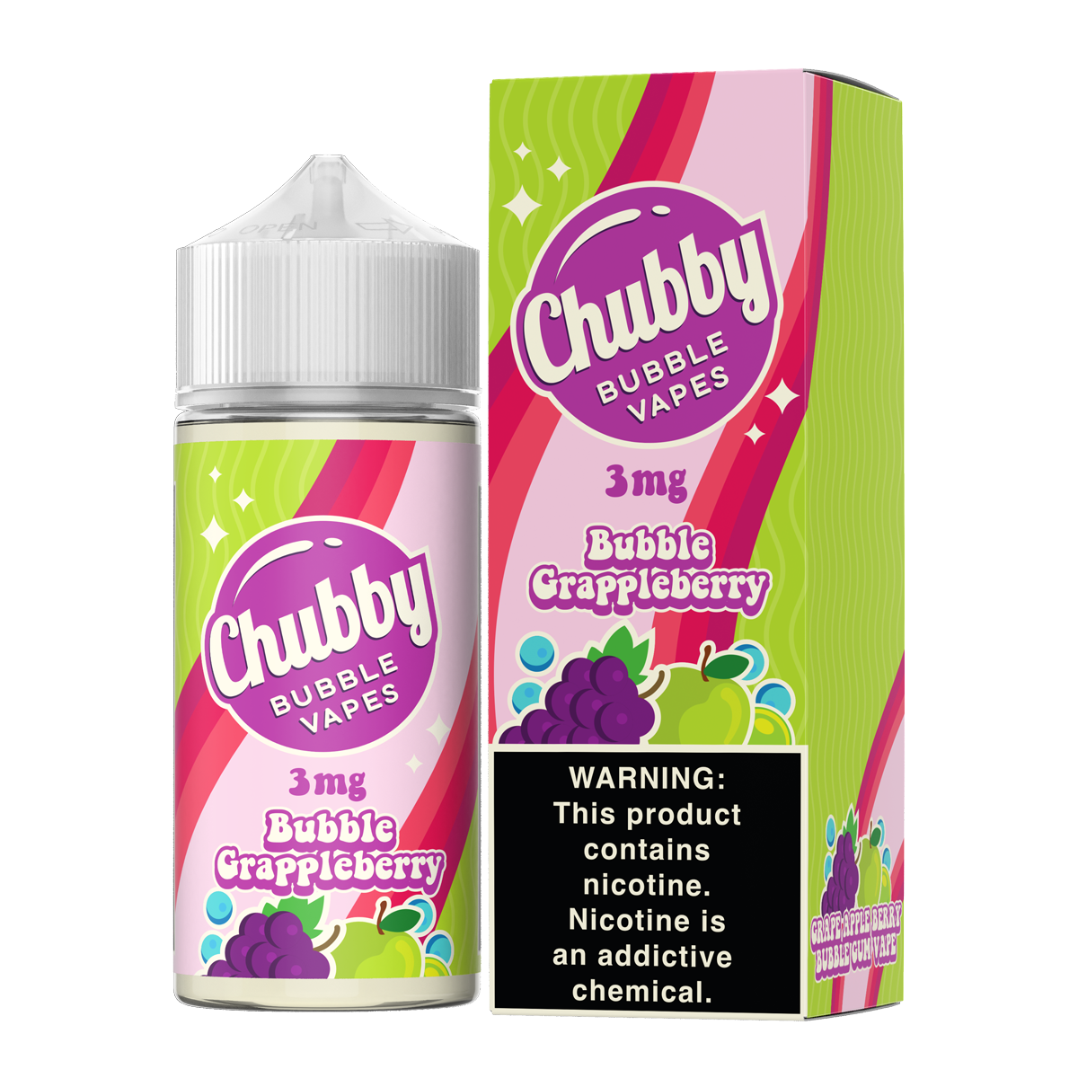 100ML | Bubble Grappleberry by Chubby E-Liquid