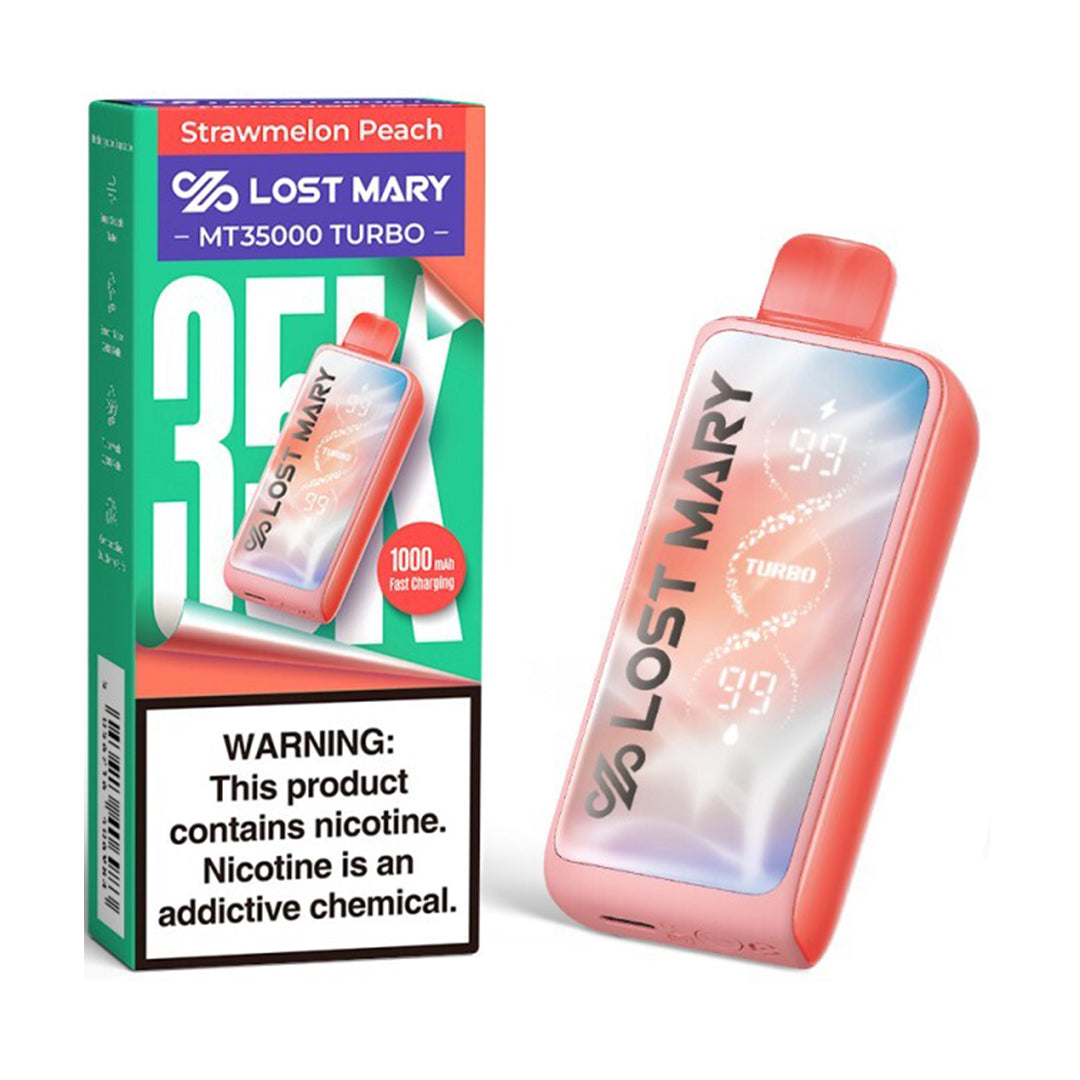 Strawmelon Peach by Lost Mary MT35000 Turbo