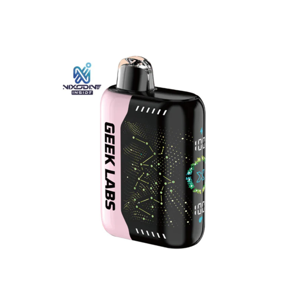 Geek Labs Pulse X White Peach Raspberry 50K Puff Disposable