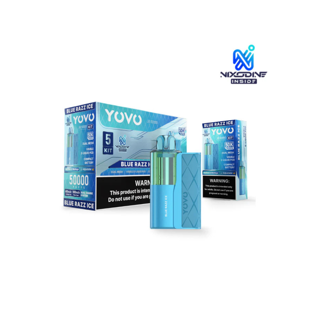 YOVO JB Blue Razz Ice 50K Puffs Disposable Kit
