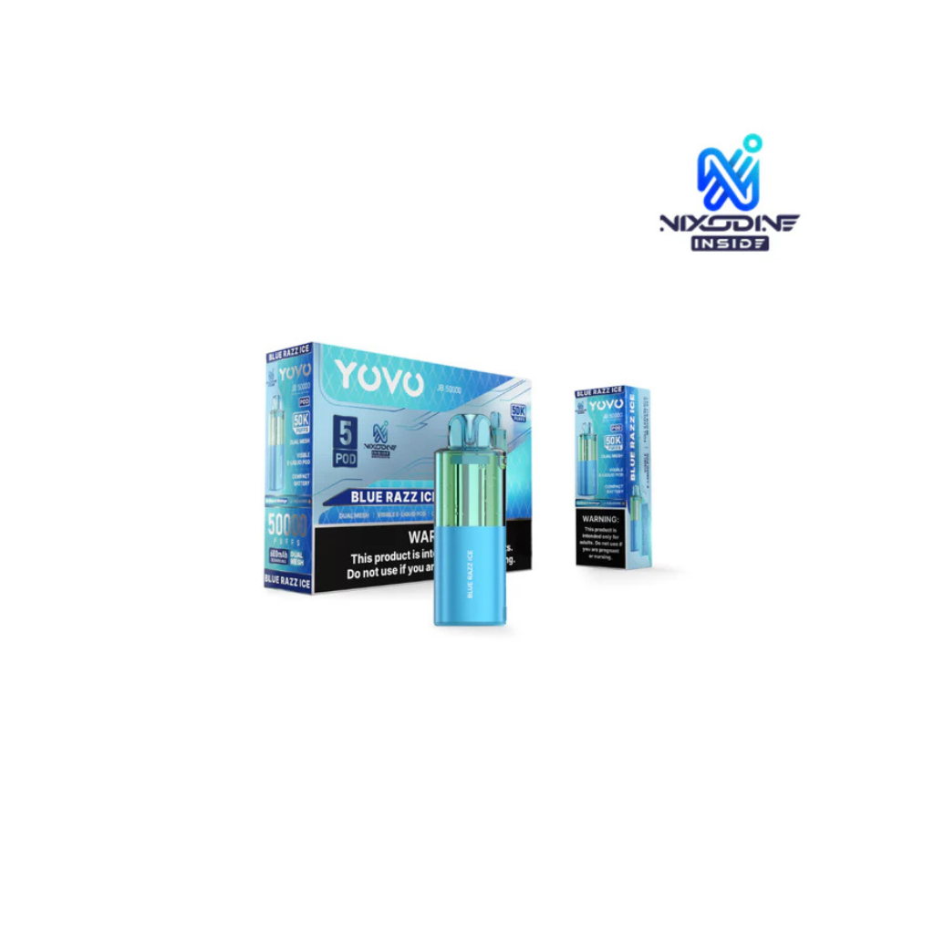 YOVO JB Blue Razz Ice 50K Puffs Disposable Pod