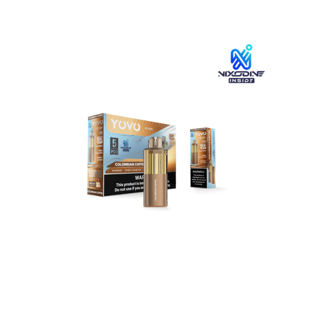 colombian coffee vape juice YOVO JB Colombian Coffee 50K Puffs Disposable Pod