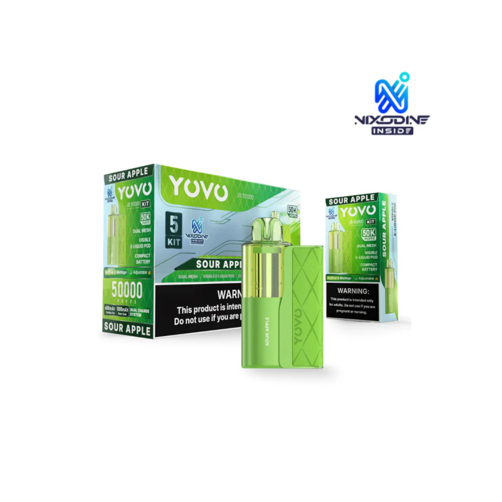 YOVO JB Sour Apple 50K Puffs Disposable Kit