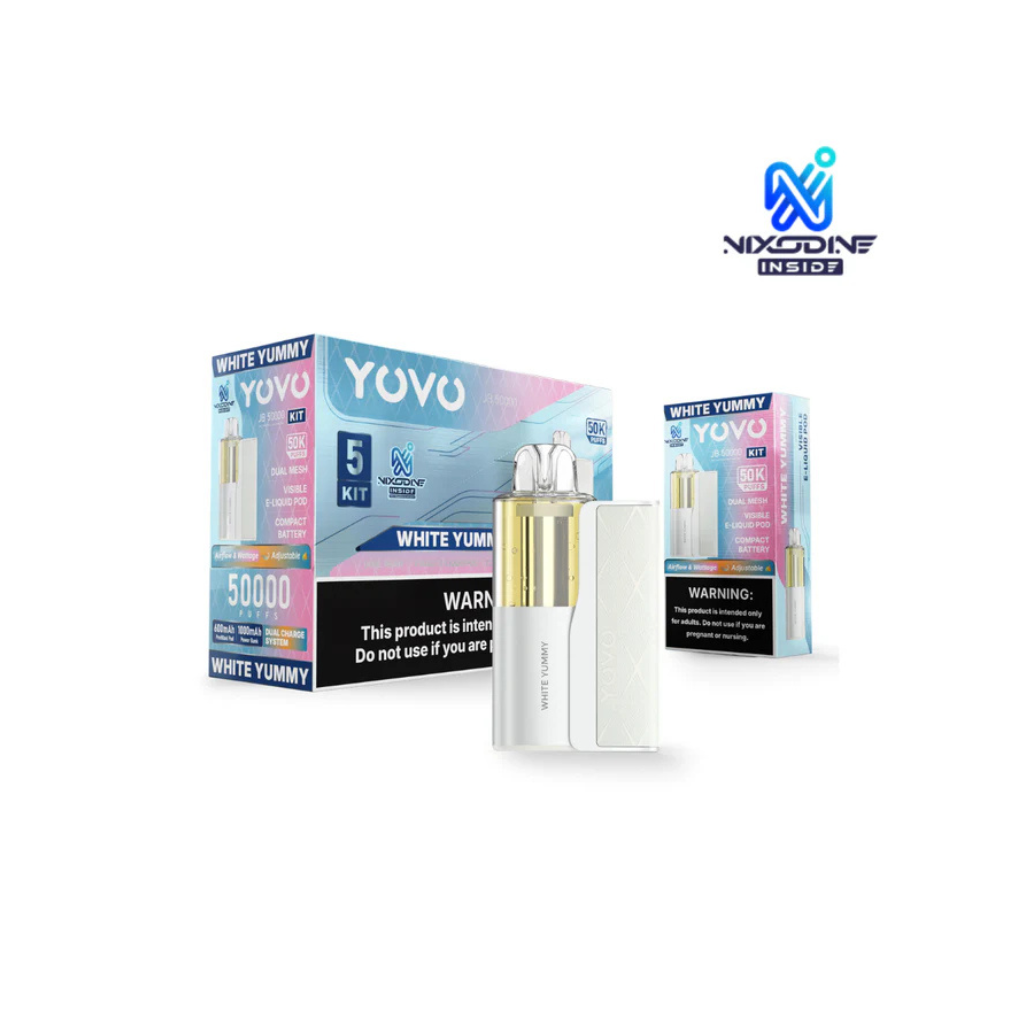 YOVO JB White Yummy 50K Puffs Disposable Kit